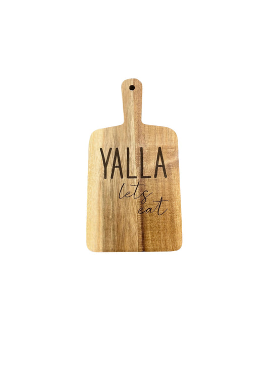 "Yalla Let's Eat" Cutting Board