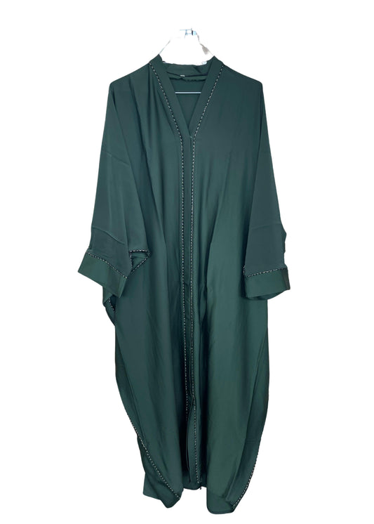 Silky Beaded Abaya